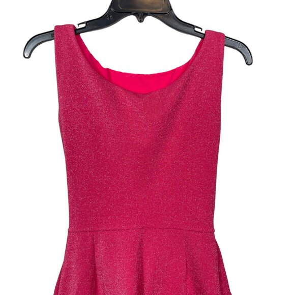 Chiara Boni La Petite Robe Bow Dress Size 40 US 4 Pink Shimmer Barbie Hotaru - Picture 9 of 10